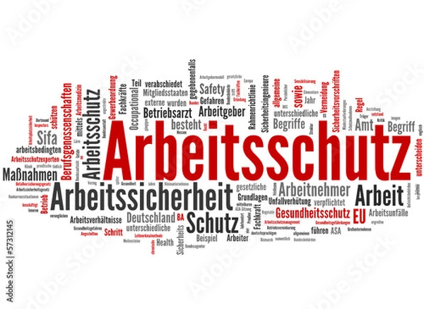 Fototapeta Arbeitsschutz (Arbeitssicherheit, Arbeitsunfall)