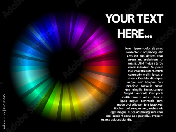 Obraz abstract rainbow circle background