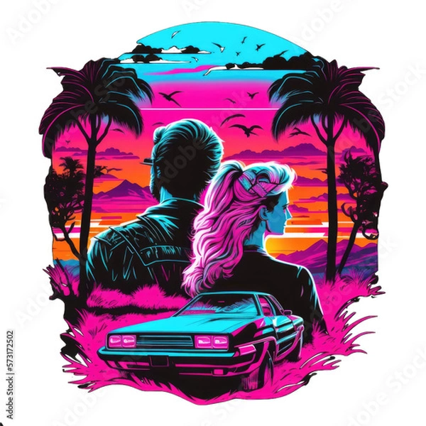 Fototapeta Retro sunset