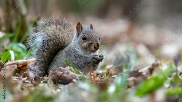 Obraz Grey squirrel Sciurus carolinensis