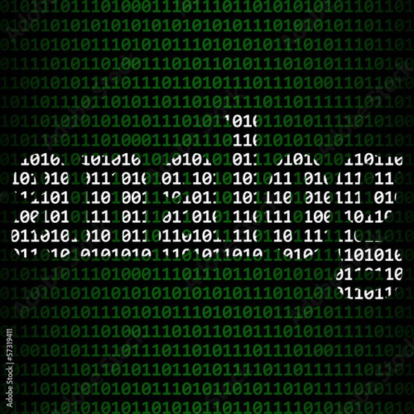 Obraz abstract relationship between digital and analog