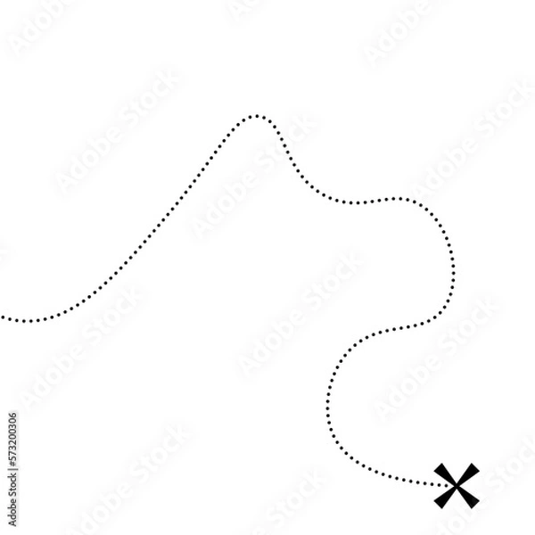 Fototapeta Treasure doted Line
