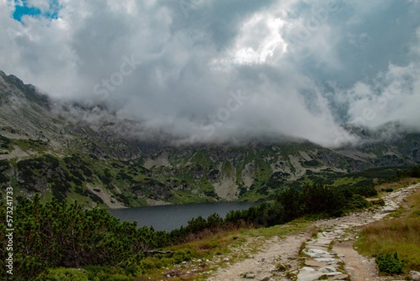 Obraz fog in the mountains