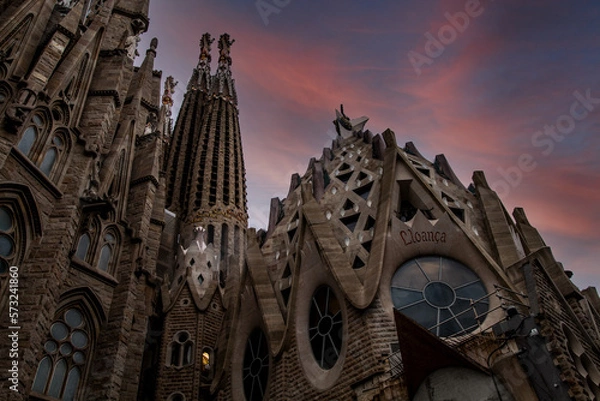Obraz saint cathedral in barcelona spain