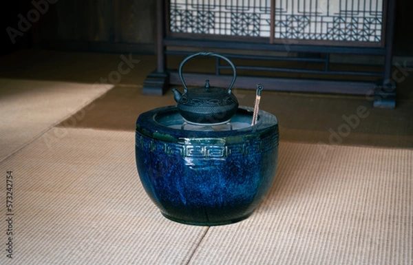 Fototapeta 和室と火鉢