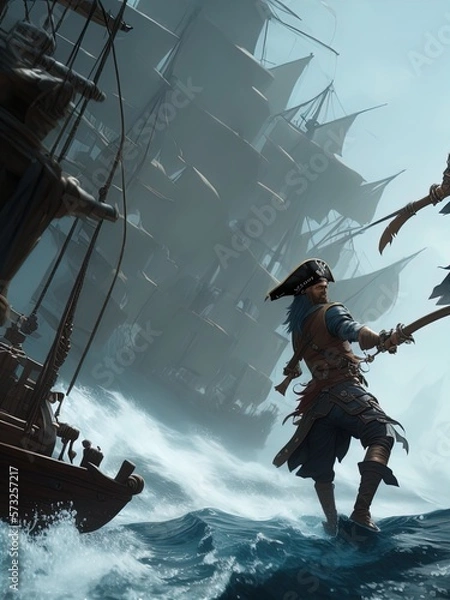 Obraz A swashbuckling pirate. 
