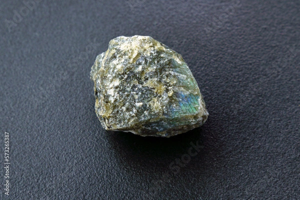 Fototapeta Raw labradorite of natural mineral from geological collection