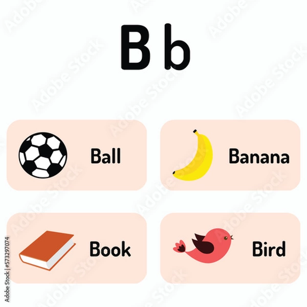 Fototapeta Alphabet B