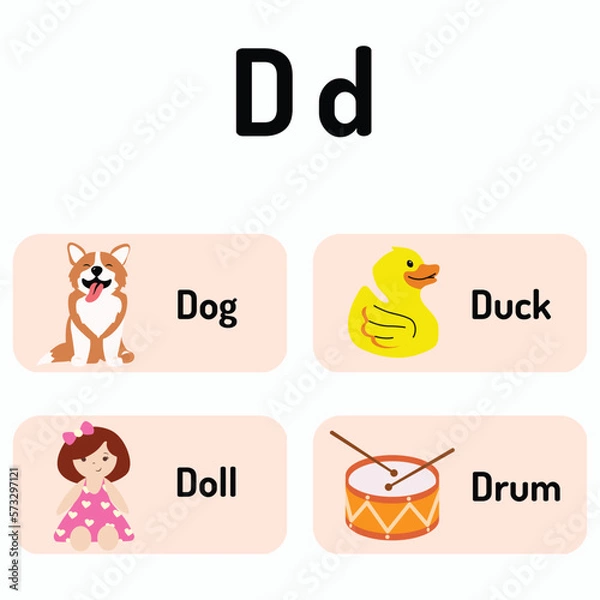 Fototapeta Alphabet D