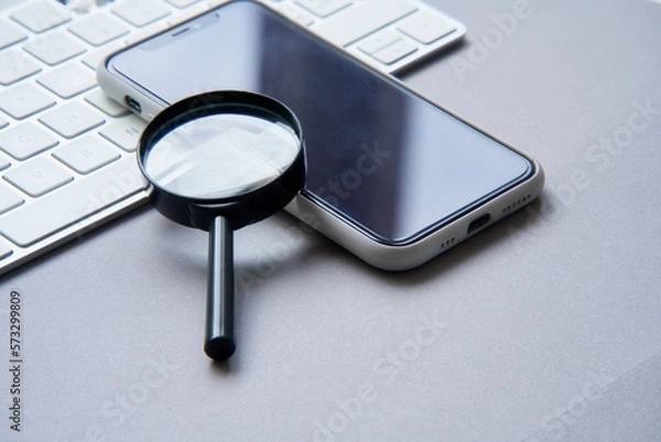 Obraz Digital transformation, online business. Search for data on the network. Chatgpt, search engine optimization. Iot. Internet of things. Uses of technology.