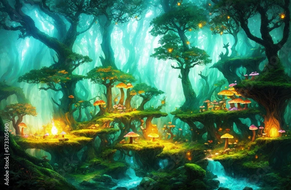 Obraz Magical Green Forest	
