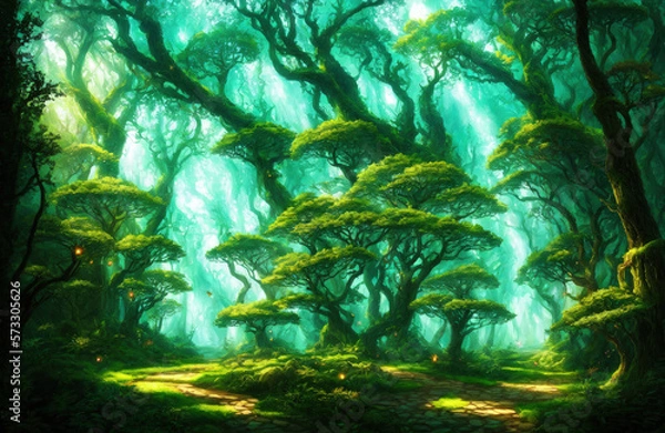 Fototapeta Magical Green Forest	
