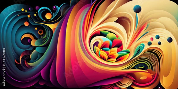 Fototapeta Multicolor abstract illustration