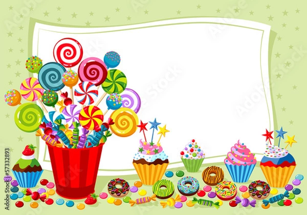 Obraz Sweet background. Sweetest day.