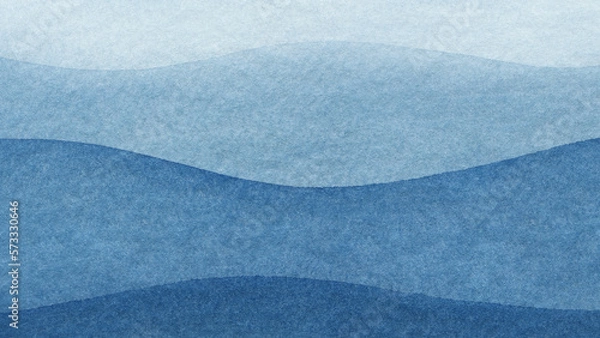 Obraz Blue azure turquoise abstract watercolor background for textures backgrounds and web banners design. Abstract  background blue colors. Watercolor painting with turquoise sea waves pattern gradient.