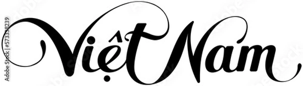 Obraz Viet Nam - custom calligraphy text