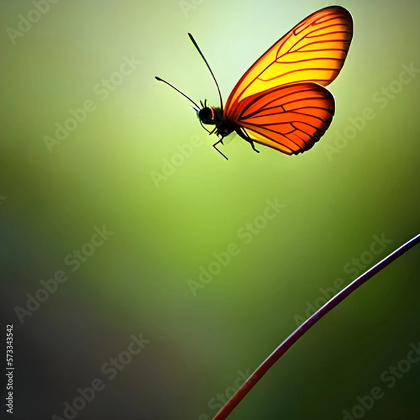 Fototapeta butterfly - artificial intelligence