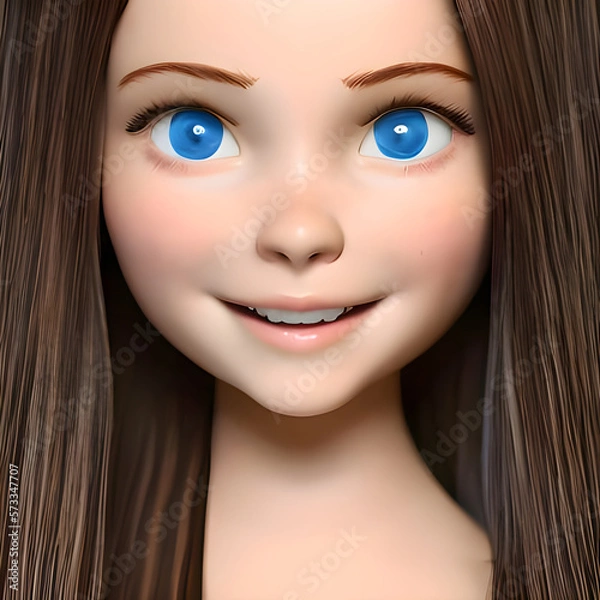 Fototapeta portrait of a woman - artificial intelligence