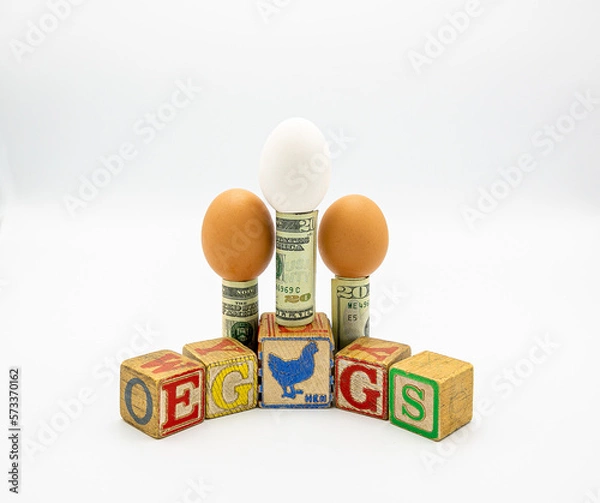 Obraz Eggs, money and eggs