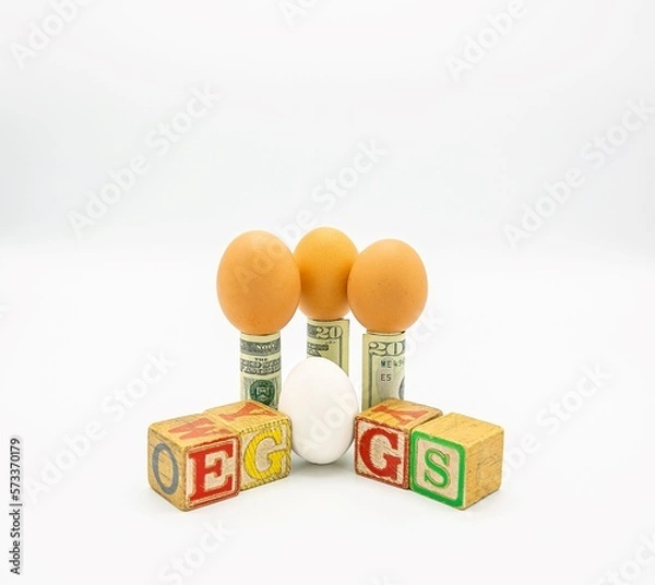 Obraz Eggs, money and eggs