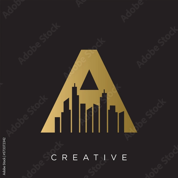 Obraz a city logo design vector	