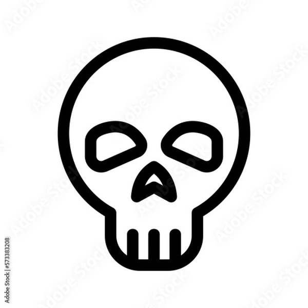 Fototapeta skull icon or logo isolated sign symbol vector illustration - high quality black style vector icons

