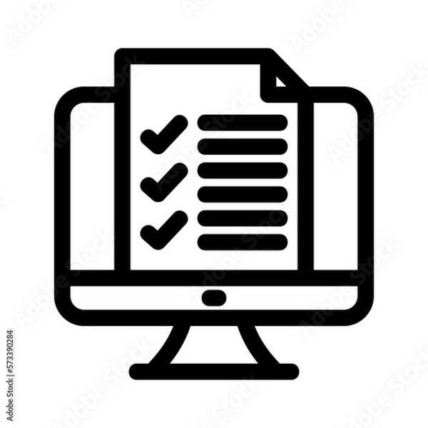 Fototapeta online list icon or logo isolated sign symbol vector illustration - high quality black style vector icons
