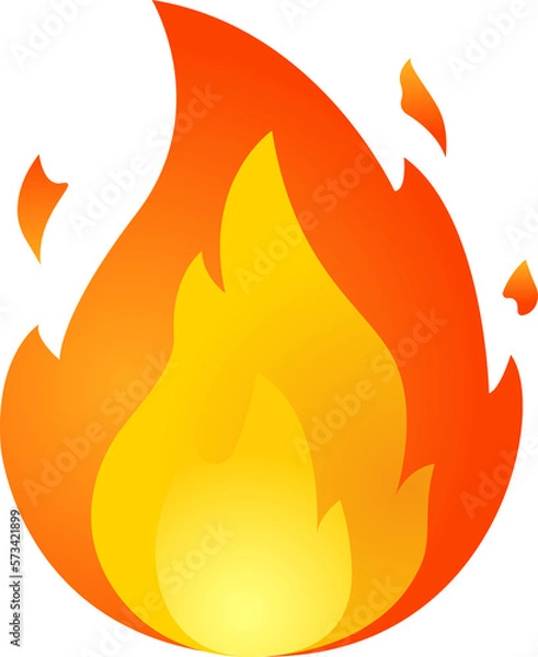 Fototapeta fire emoji