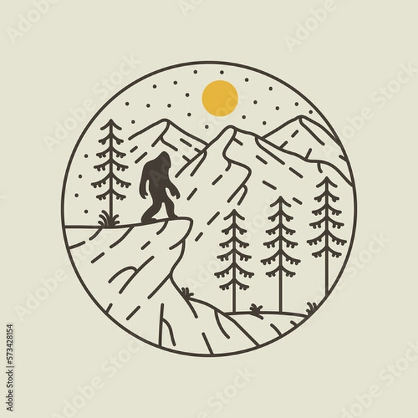 Obraz Finding Yeti The Big Foot