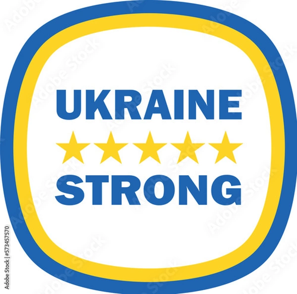 Obraz Strong Ukraine concept solidarity background. Vector
