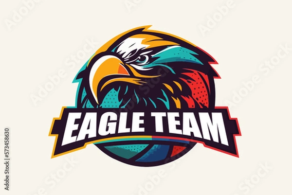 Obraz Sports team vector logo, eagle