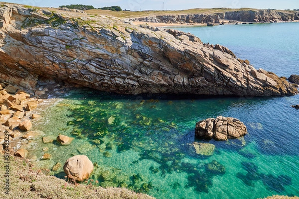 Obraz Klares Meer an der wilden Küste von Quiberon