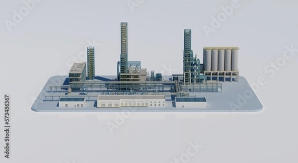Obraz 3D plant building model