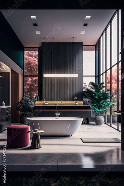 Fototapeta Modern House Interior Architecture