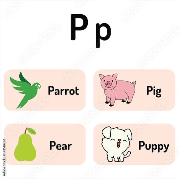 Fototapeta Alphabets for children