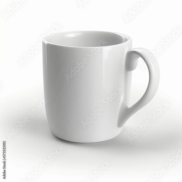 Obraz white mug on white background 