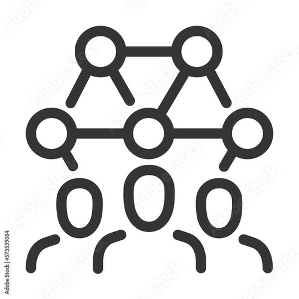 Fototapeta Pixel perfect, editable stroke, up scalable, line, vector bloop icon.