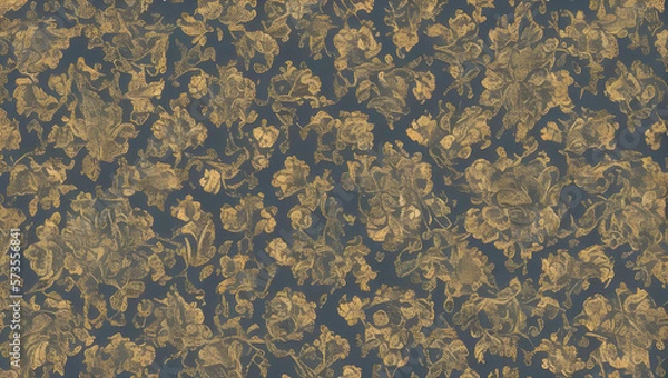 Obraz アンティーク生地の背景　ビンテージ　壁紙