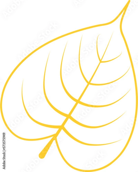 Obraz Pho leaf bodhi tree icon