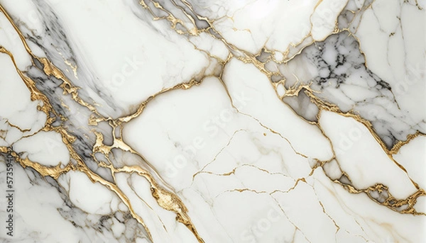 Fototapeta Ai generated white marble background