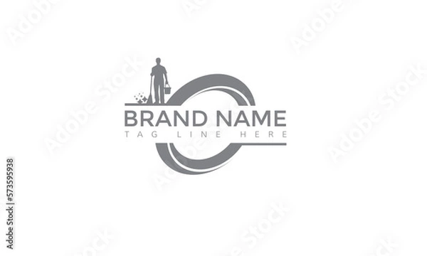 Obraz Creative Cleaning Concept Logo Design Template