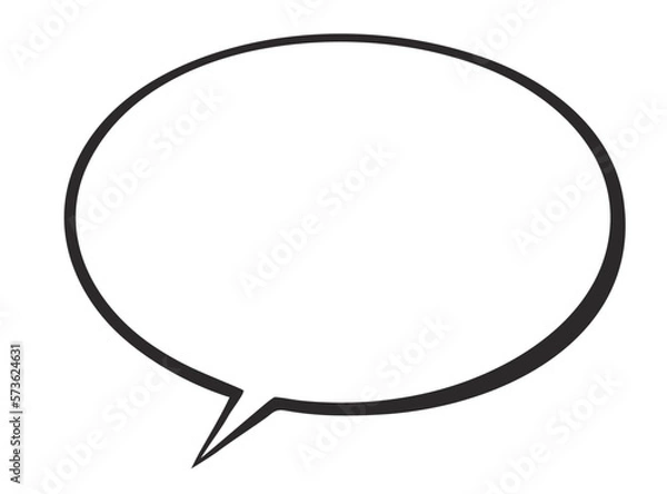 Obraz 手書き風のシンプルな吹き出し
