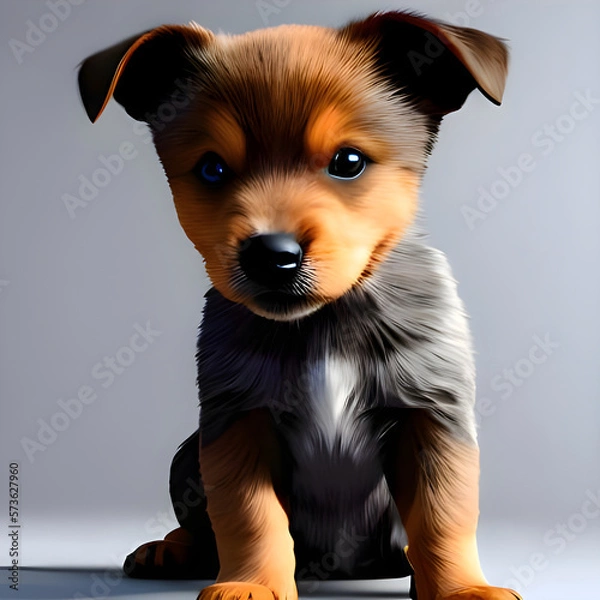 Obraz Cute puppy - Artificial Intelligence