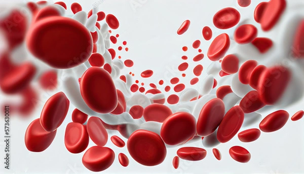 Fototapeta blood plasma cells under microscope