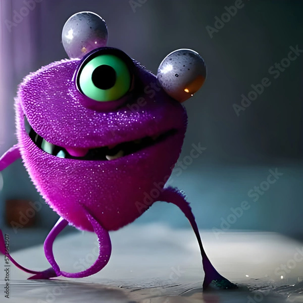 Obraz 3d monster - artificial intelligence, illustration