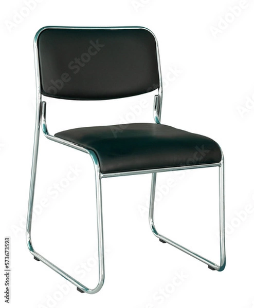 Obraz black modern chair isolated with clipping path