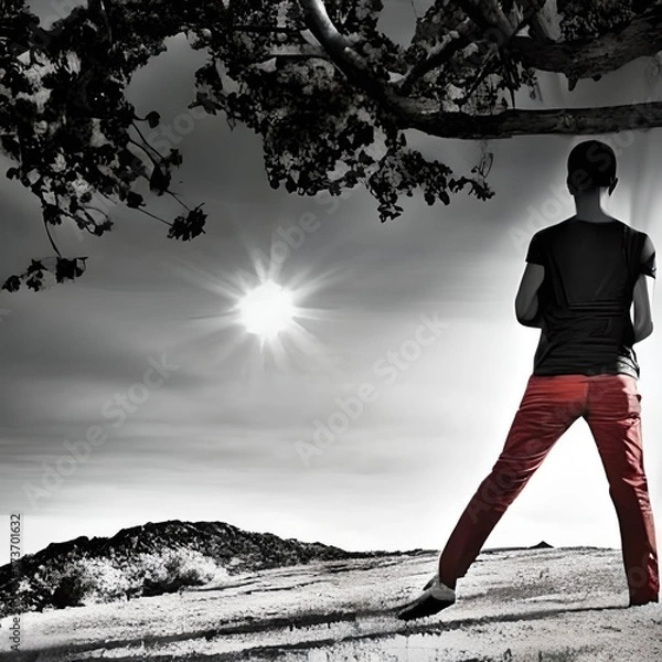 Obraz Man in the Mountain 