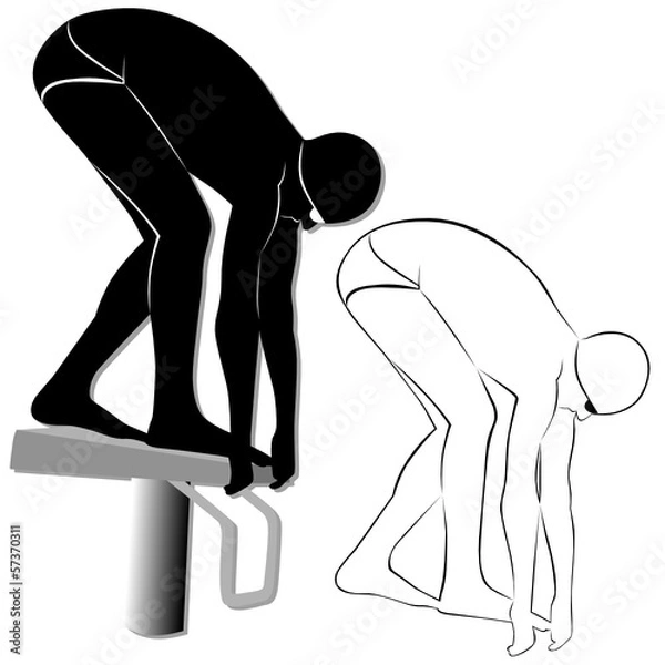 Obraz swimmers athletes