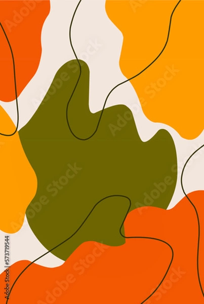 Fototapeta abstract liquid background. Creative illustration for backgrounds, posters, pamphlets, cards and design materials