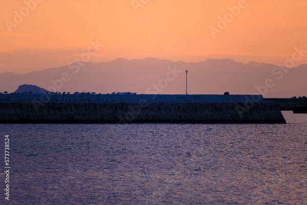 Fototapeta 海辺の夕焼け